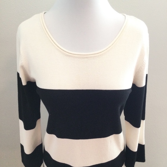 AB Studio Stripe Sweater Dress - Picture 2 of 3
